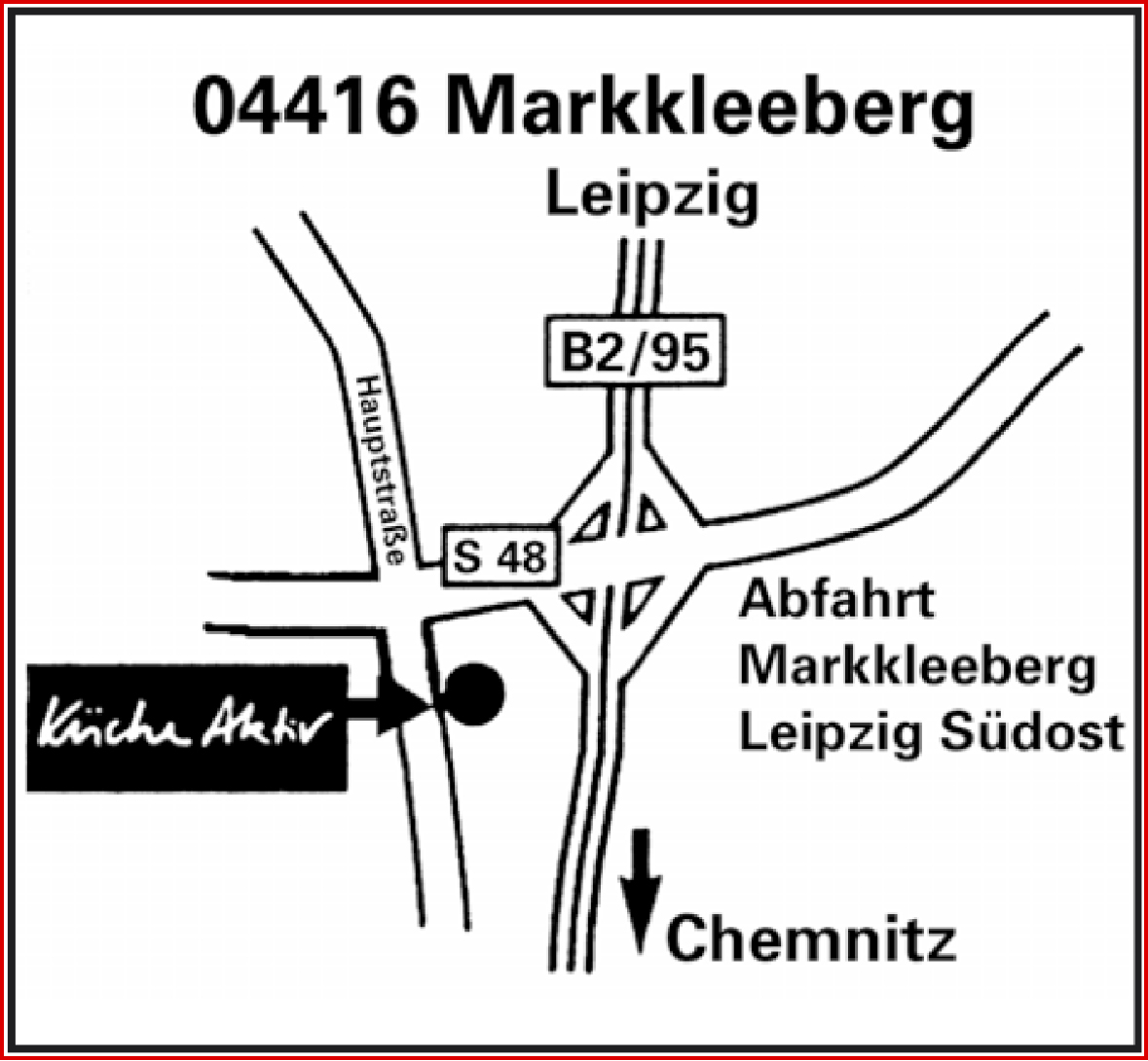 Das Bild zeigt den Küche Aktiv Standort in Markkleeberg
